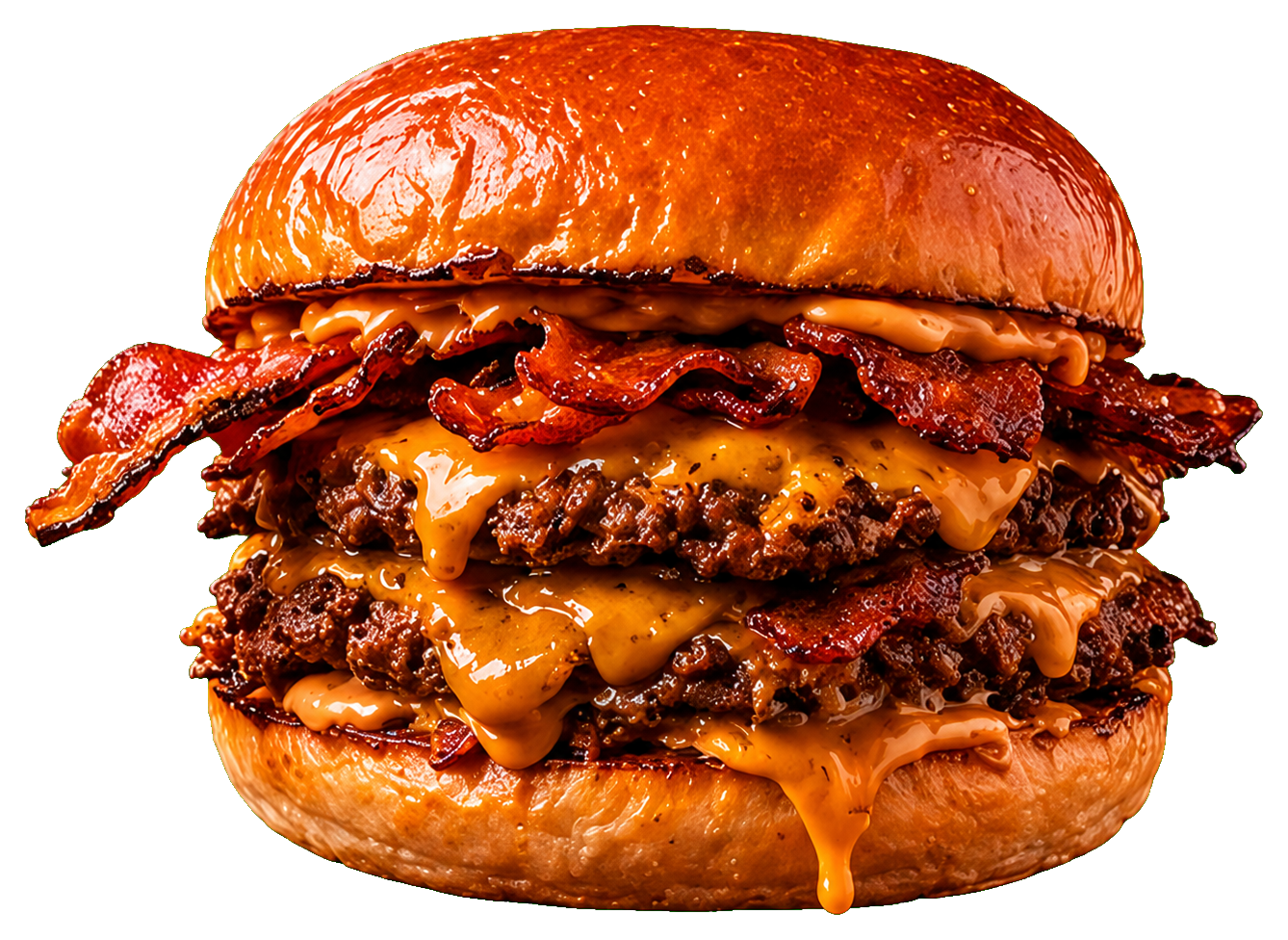 Cheese and Bacon Smash Burger w MIAZGA Łódź